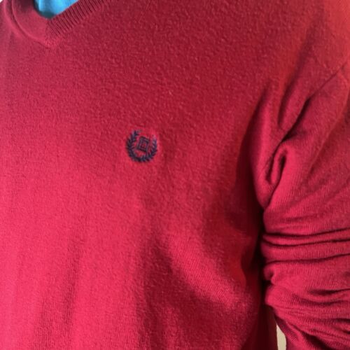 Ralph Lauren Chaps Sweater Mens XL Red Cotton Cashmere Pullover Sweatshirt - Bild 7 von 8