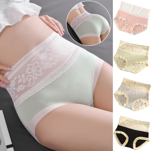 Sexy Womens Lace Panties Modal Briefs Seamless Underwear High Waist Underpants‹ - Afbeelding 1 van 18