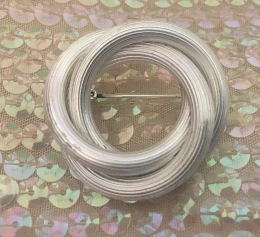 broche ancienne CHRISTIAN DIOR signée Allemagne argent sterling 925 broche 30 g A tote