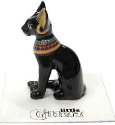   LITTLE CRITTERZ Fantasy Miniature Figurine Egyptian Cat Bastet