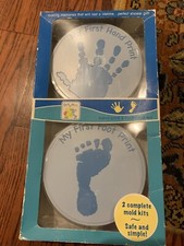 Sally Huss Hand Print  Foot Print Set New Damaged Box