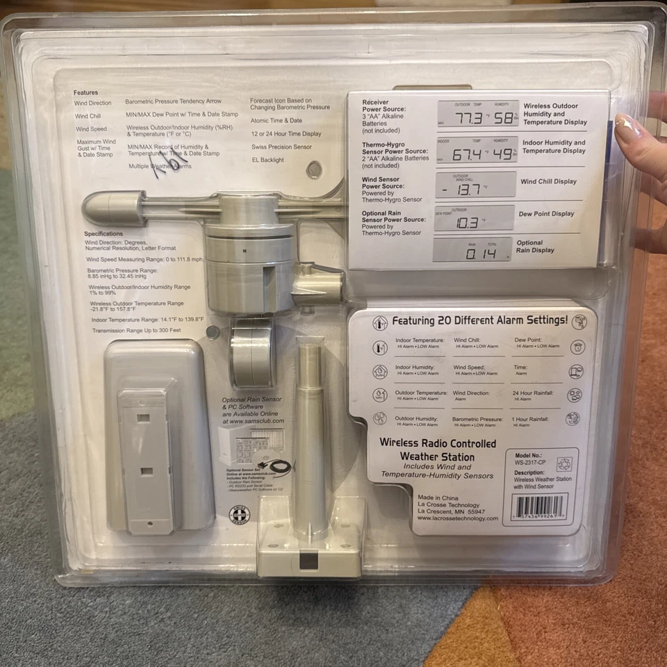 La Crosse Technology WS-2317 Wireless Radio Professional Weather Station NIB - Image 3 of 3