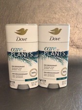 2 Dove Care By Plants 24H Deodorant Tea Tree Aluminum  Paraben Free 2.6Oz