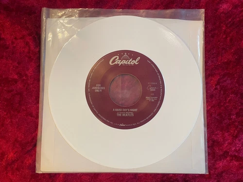 THE BEATLES A Hard Day's Night / Things We Said Today MINT! WHITE VINYL TRAUGOTT