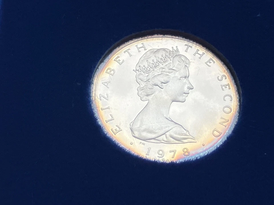 Simply-Coins~ 1978 ISLE OF MAN SILVER PROOF 1 POUND COIN DIE MARK D - Image 3 of 4