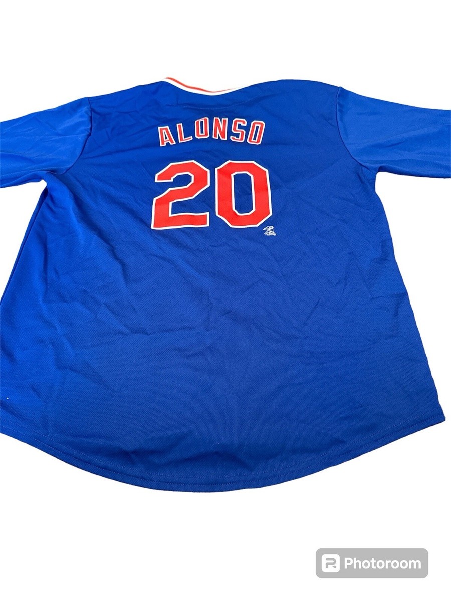 New York Mets Pete Alonso #20 MLB Blue & Orange Jersey Youth
