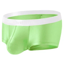ZONBAILON Men' Silky Soft High Elastic Nylon Breathable Sexy Strong Convex Boxer