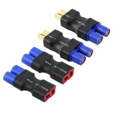 4pcs Deans T Plug to EC3 Adapter Female Male RC ESC Battery Charger Connector