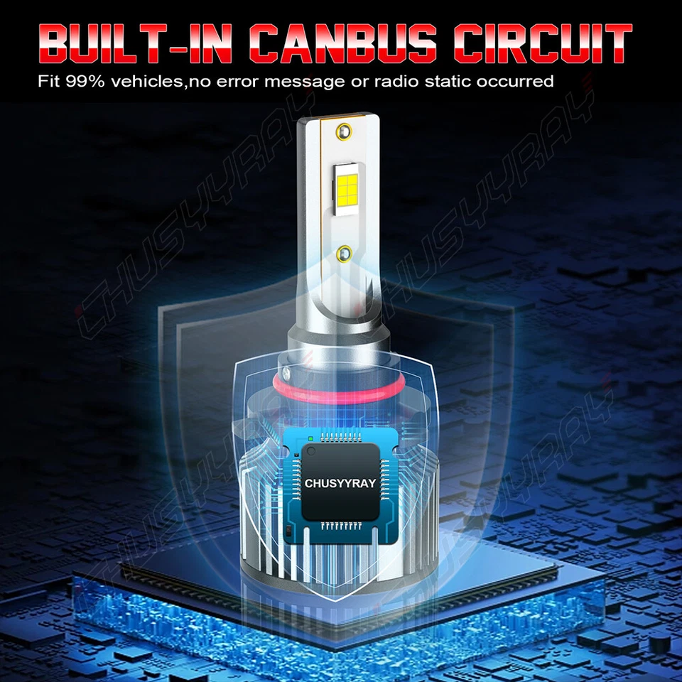 For Mitsubishi Outlander 2005-2006 4X Combo LED Headlight High/Low Beam Bulbs - Image 4 of 4