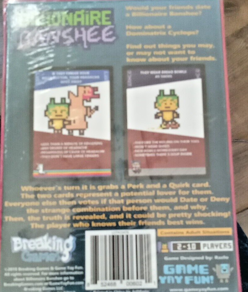 Breaking Games Billionaire Banshee - New Sealed