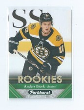Anders Bjork Rookies 2017-18 Parkhurst Upper Deck Hockey NHL Rookie Card #287