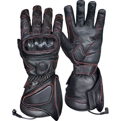 12V Extreme Hard Knuckle Heated Gloves - Black - Large GEREXGL12BL