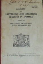 Animal Disease Horse Cattle Cow Swine Livestock Farm Ranch Manual Cavalry FLue x