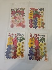 4 Natural Real Dried Pressed Flowers Handmade Flower Petals Candle Making Resin