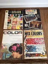 Lot Of 4 Booklets How To Mix Colors, Color, Color Mixing  Color W/Palette Knife