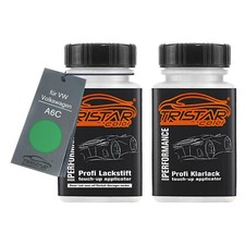 Autolack Lackstift Set für VW Volkswagen A6C Evergreen Basis Klarlack je 50ml