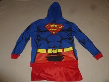 DC COMICS SUPERMAN SWEATSHIRT W REMOVABLE RED CAPE XL SUPER HEROES ZIP HOODIE