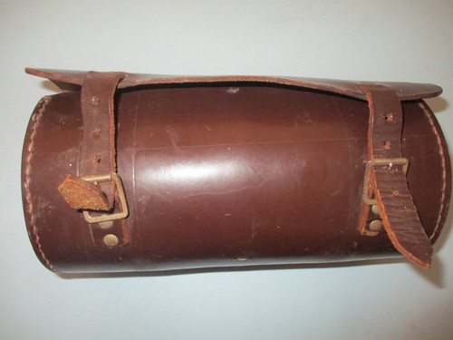 Leather Solid Hide Cylindrical Barrel Bag - Picture 2 of 10