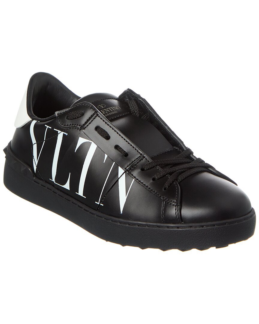 Кожаные кроссовки Valentino Vltn Мужские черные 39