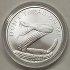 1oz 2020 Silver Shield BU Don't Tread On Me Snake Silver Round Coin