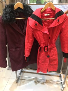 primark red fur coat