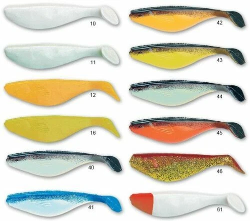 Leurres souples blancs pour la pêche