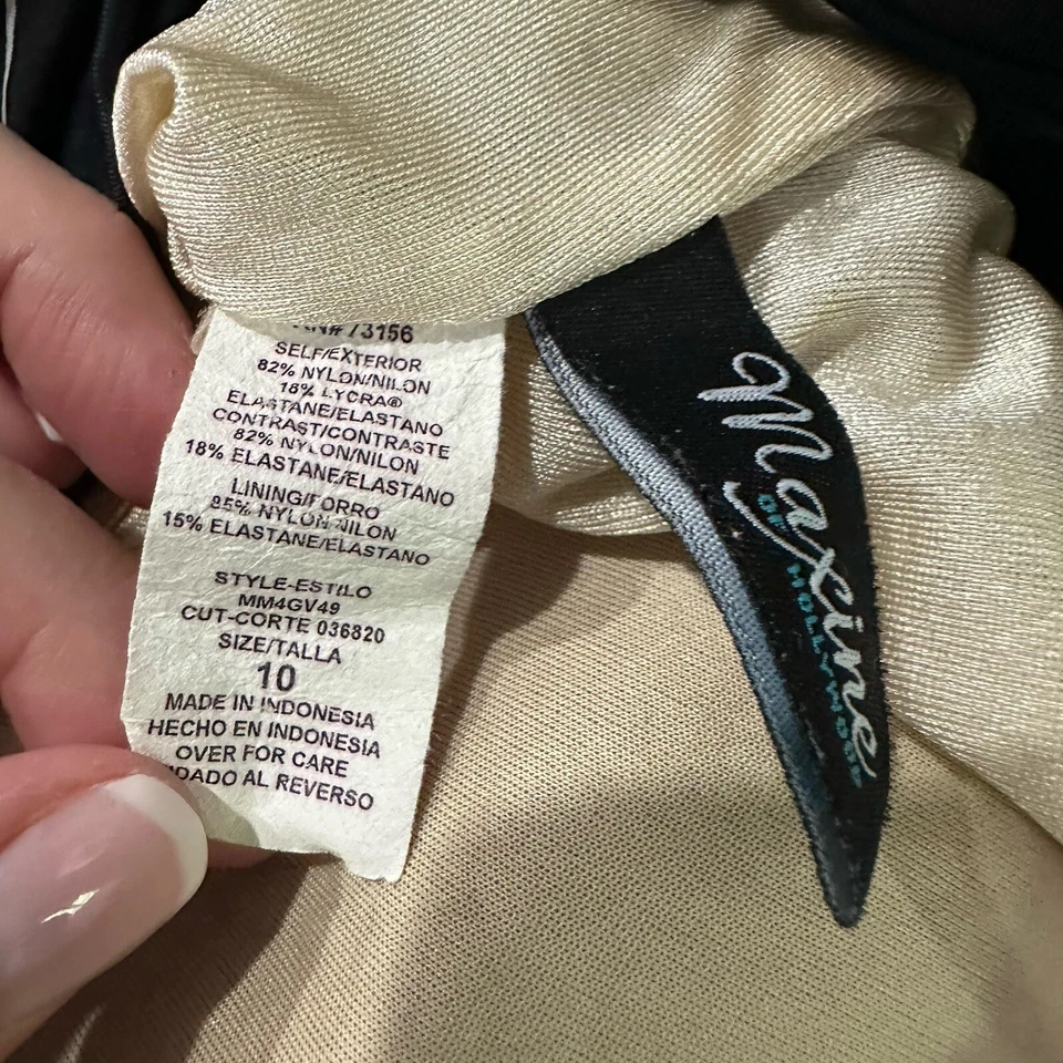 Maxine Of Hollywood Traje de Baño Vestido Para Mujer 10 Una Pieza Traje de Baño Traje de Baño Foto 4 de 4