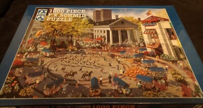 NIB FX Schmid 1000 -Piece Puzzle BOSTON MA Quincy Market   *Sealed* -Great Gift
