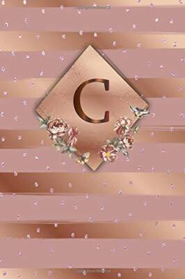 C: Cute Initial Monogram Letter C College Ruled Notebook Nifty Girl - VERY GOOD