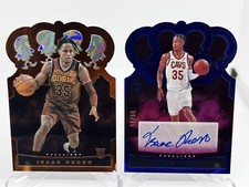 2020-21 Panini Crown Royale /75 Blue Isaac Okoro #RCA-OKO Rookie Auto RC