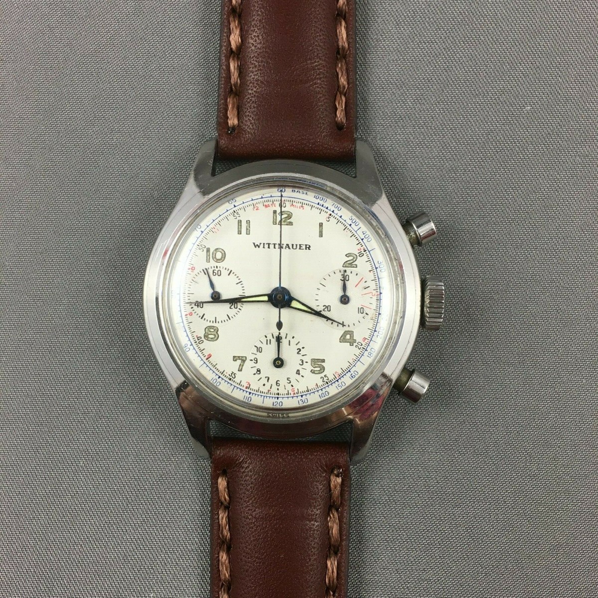 Vintage 1940's Wittnauer Register Chronograph Valjoux 72 800