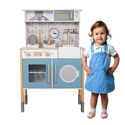 Kinderküche Spielküche HOLZ Kinder Zubehör Küchenspielzeug Waschmaschine Ofen 