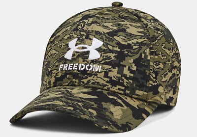 Under Armour Hat UA Men's Freedom Blitzing Green Digital Camo