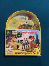 My Mini Busy Books Pony Playtime with 4 Playful Ponies Figurines and Playboard