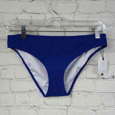NWT Shade & Shore Textured Hipster Bikini Bottom Midnight Blue Women's Small 4/6