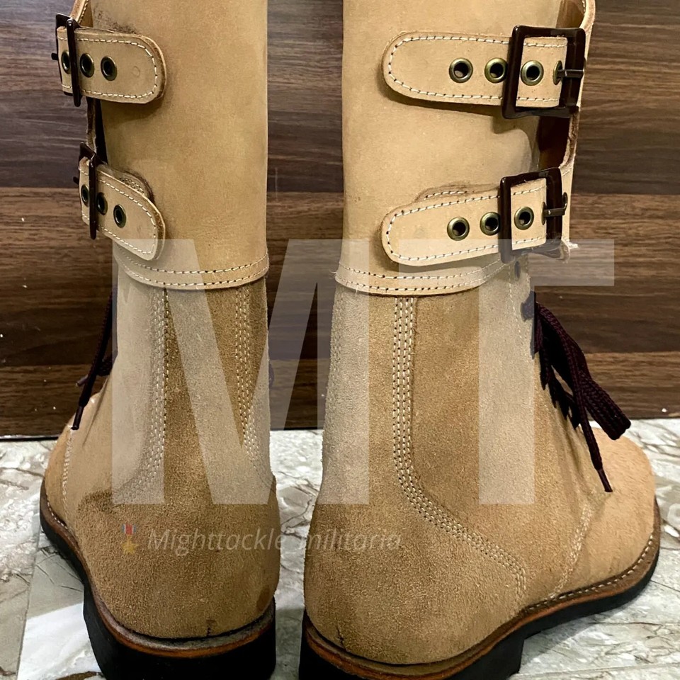 WWII US ARMY COMBAT SERVICE BOOTS HIGH QUALITY MEN RETRO TACTICAL