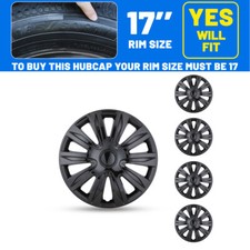 Universal 17inch Wheel Covers Snap On Hub Caps Fit For R17 Auto Pickup Truck