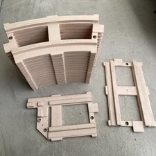 17 TOTAL Peg Perego Santa Fe Ride-On Train Track Thomas - 15 Curved 2 Straight