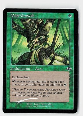 Wild Growth (Retro Frame) Foil C Dominaria Remastered 352 NM