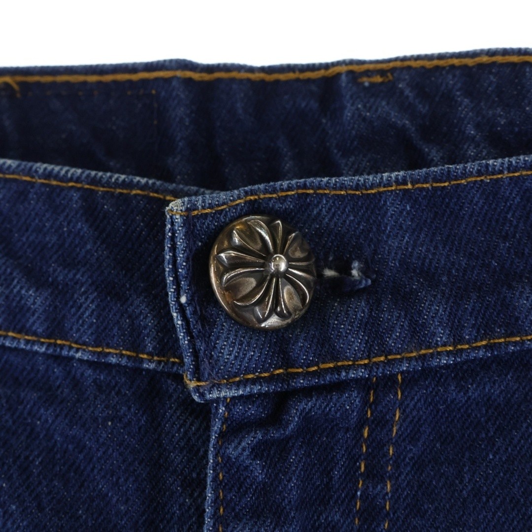 CHROME HEARTS U VNTG JEAN BLU ORNG TAB Cross Patch Washed 517 Denim Pants Used 6 image 5