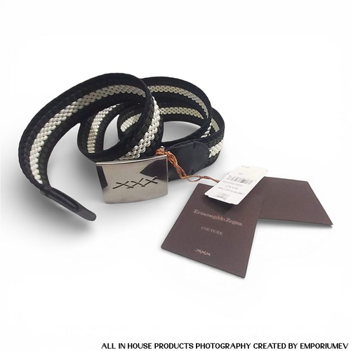 Ermenegildo Zegna Herren XXX Couture Elastischer Flechtgürtel Größe S 0188 - Bild 13 von 22