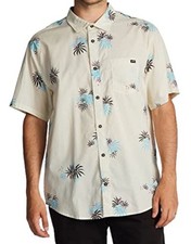 NWT Billabong Sunday Vacay Floral Button Down Shirt Mens XL Stretch Woven