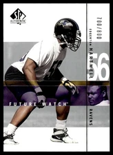 2001 SP Authentic Future Watch Rookie Edgerton Hartwell 700/800 #185