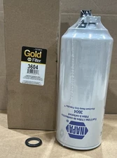 Genuine Napa Gold 3604 Fuel Filter Water Separator Made in USA NOS-Sealed