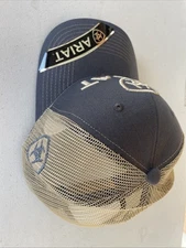 Ariat Mens B-Fit Shield Logo  Mesh Back Snapback Cap Hat