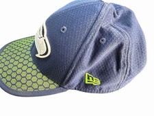 Seattle Seahawks New Era Green/ Blue 39Thirty Fitted Hat Size Youth NFL