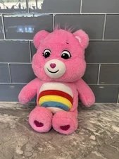 CARE BEARS CHEER BEAR PLUSH * 14" * 2020 BASIC FUN / CARE BEARS UNLOCK THE MAGIC