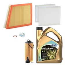 SERVICE KIT 5L 0W20 & AIR OIL CABIN FILTERS FOR BMW 120i 1.5 F40 MSPORT 2019+