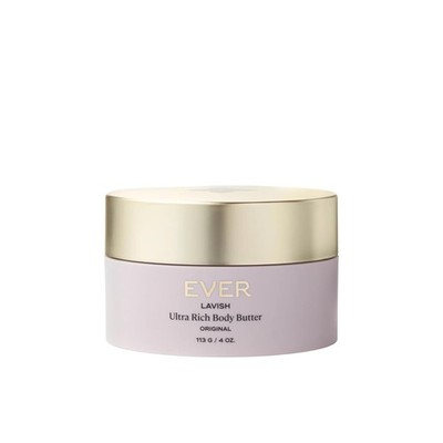 EVER Beauty Lavish Ultra Rich Body Butter 4 Oz New Improves Firmness Shea Butter