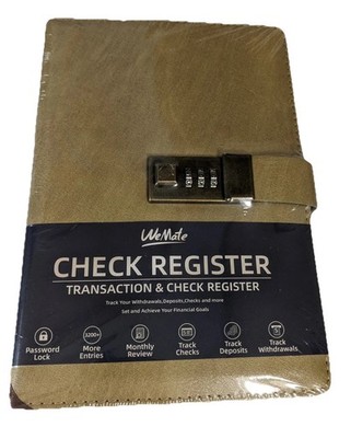 NEW- WeMate Transaction & Check Register - Track Personal Or Business Financials